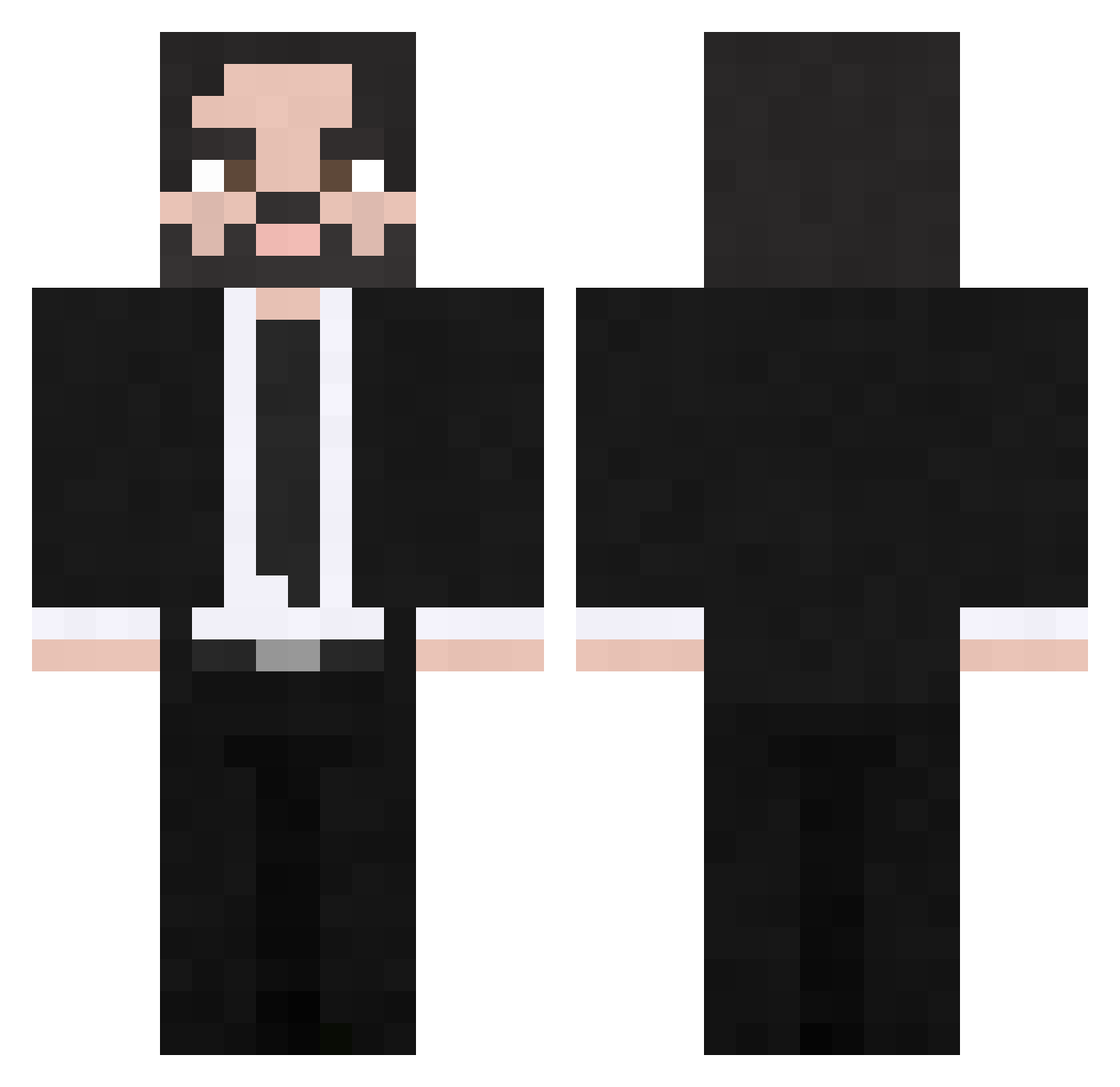 itssimon_T Minecraft skin, front and back view