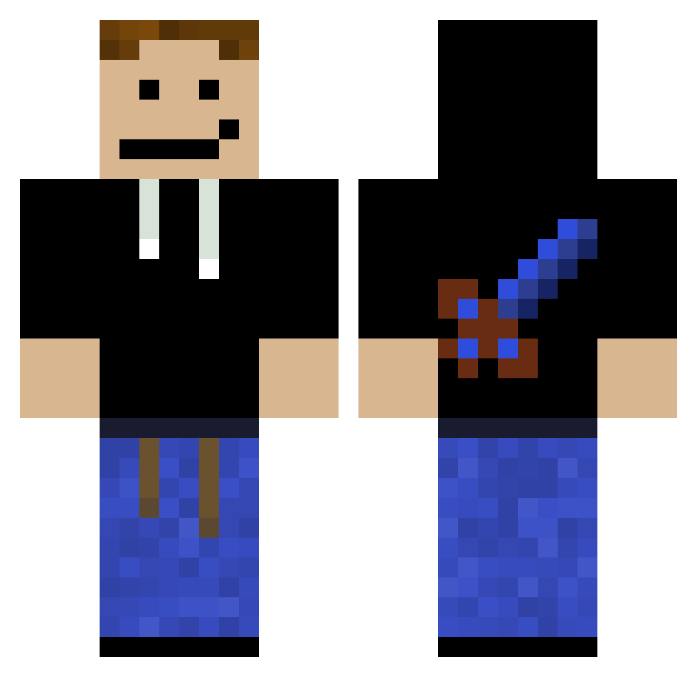 AdameK_1_0_ Minecraft skin, front and back view