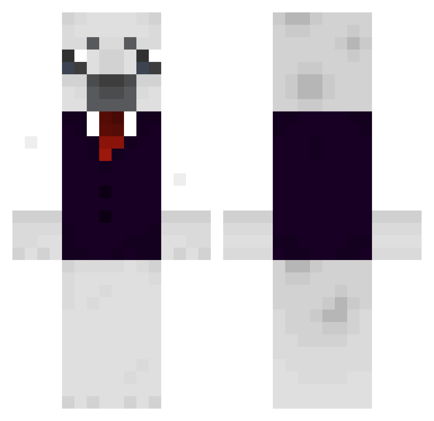 Spiff78 Minecraft skin, front and back view
