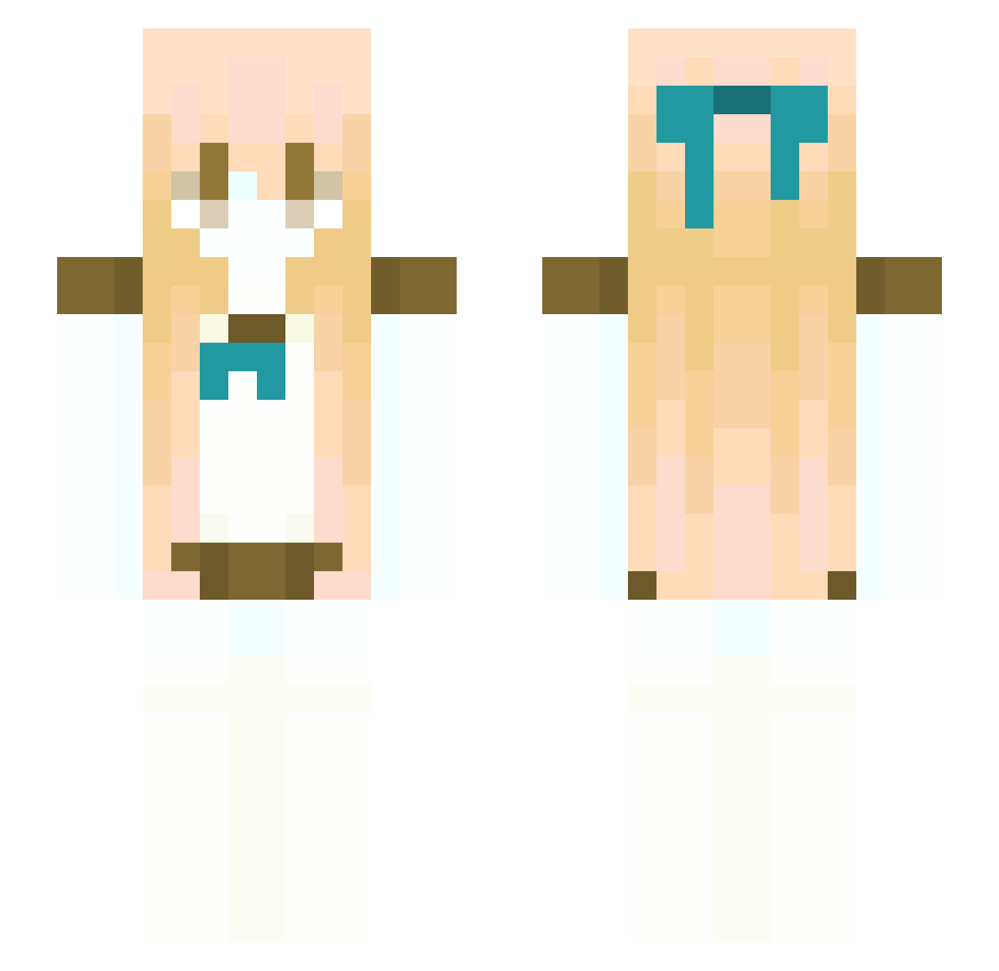 Red0917 Minecraft skin, front and back view