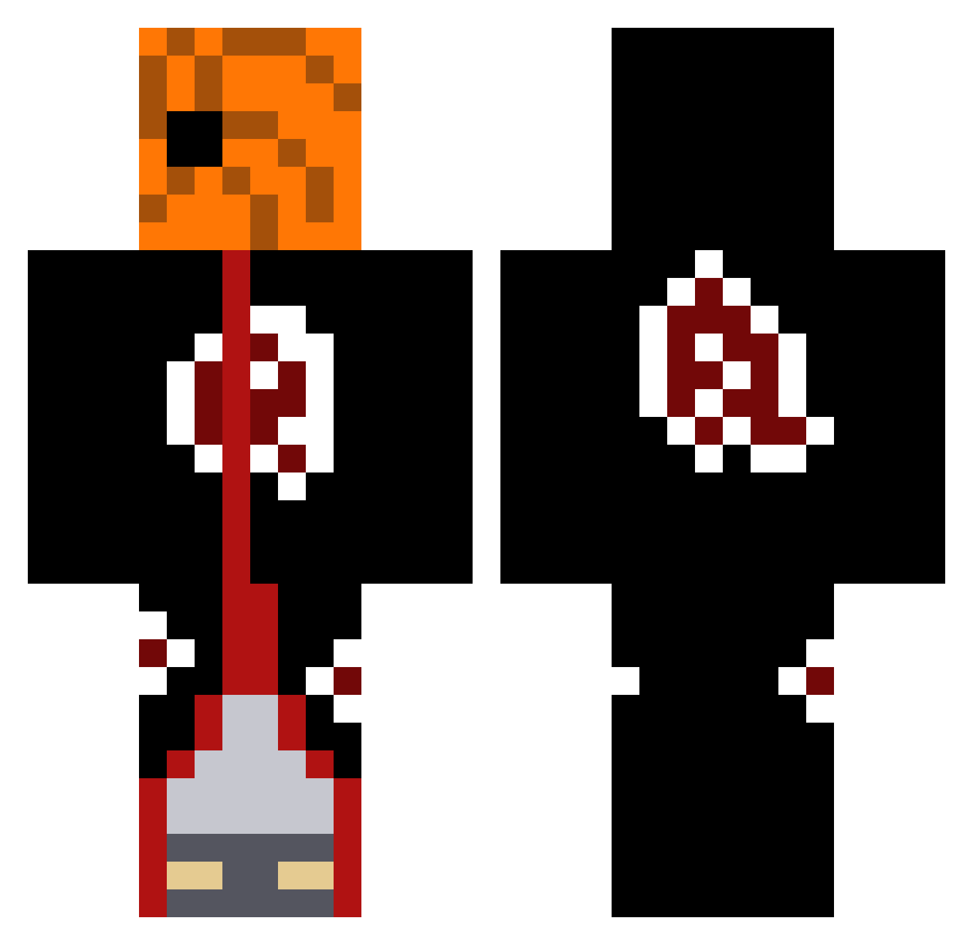 burpchud271k Minecraft skin, front and back view