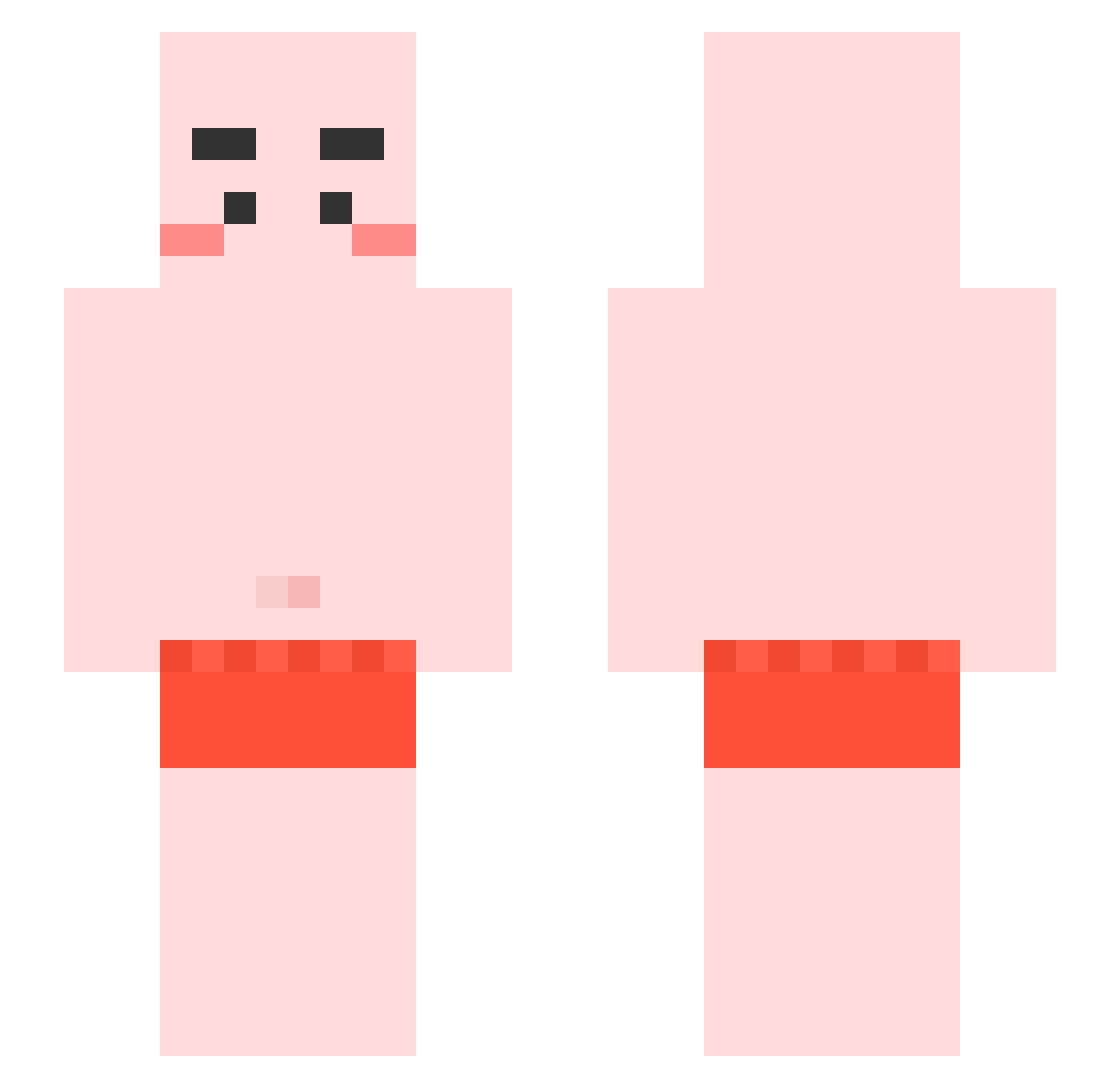 YeonSeol Minecraft skin, front and back view