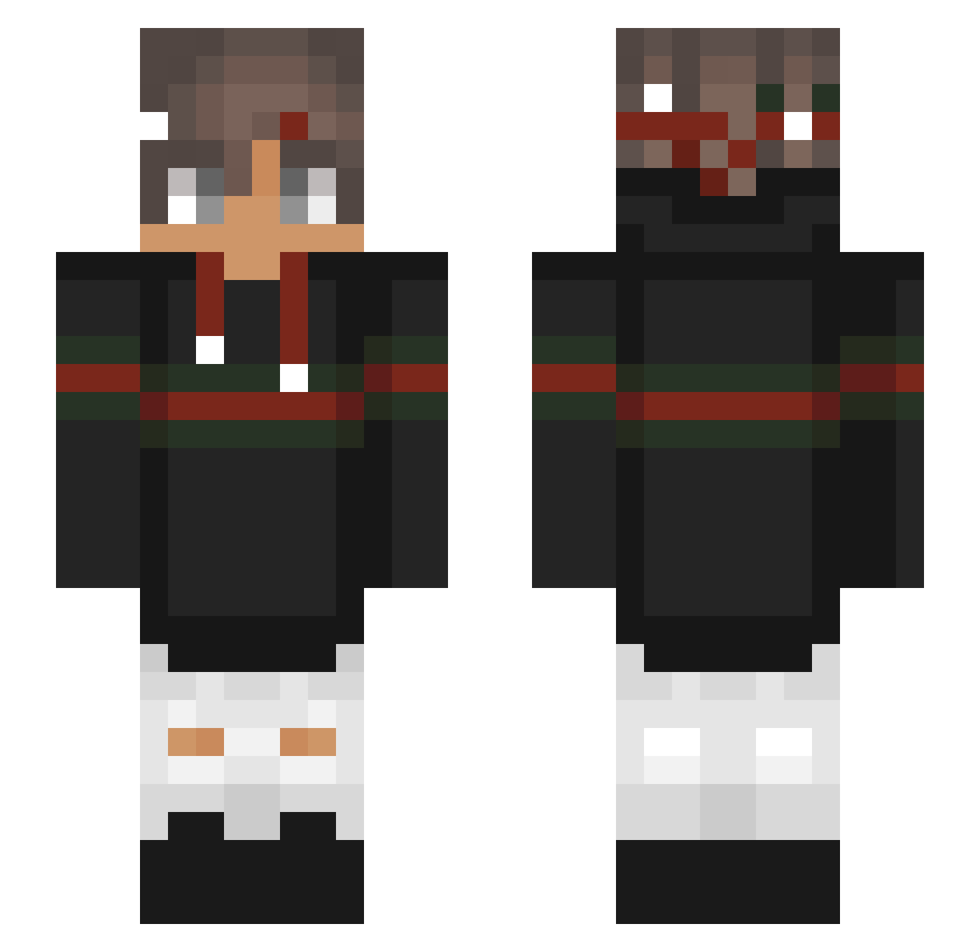 Wolf_Nite Minecraft skin, front and back view
