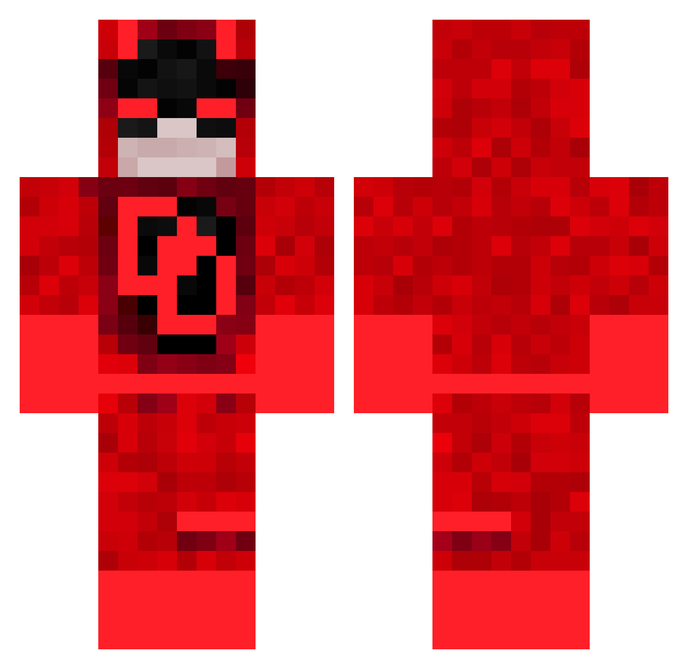 CantoEris Minecraft skin, front and back view