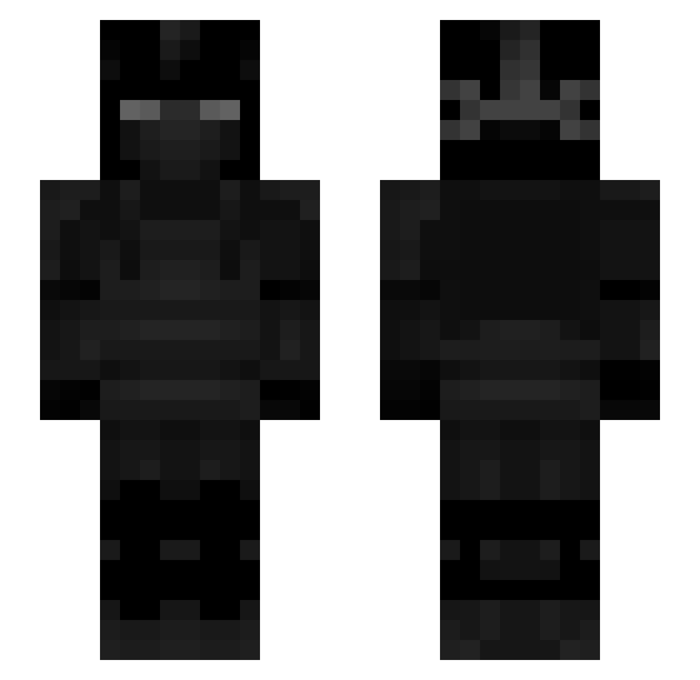 Valindar Minecraft skin, front and back view