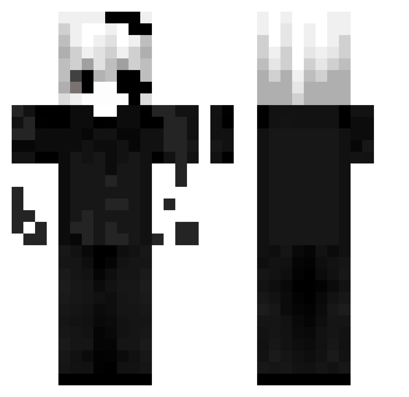 Savhinnur Minecraft skin, front and back view