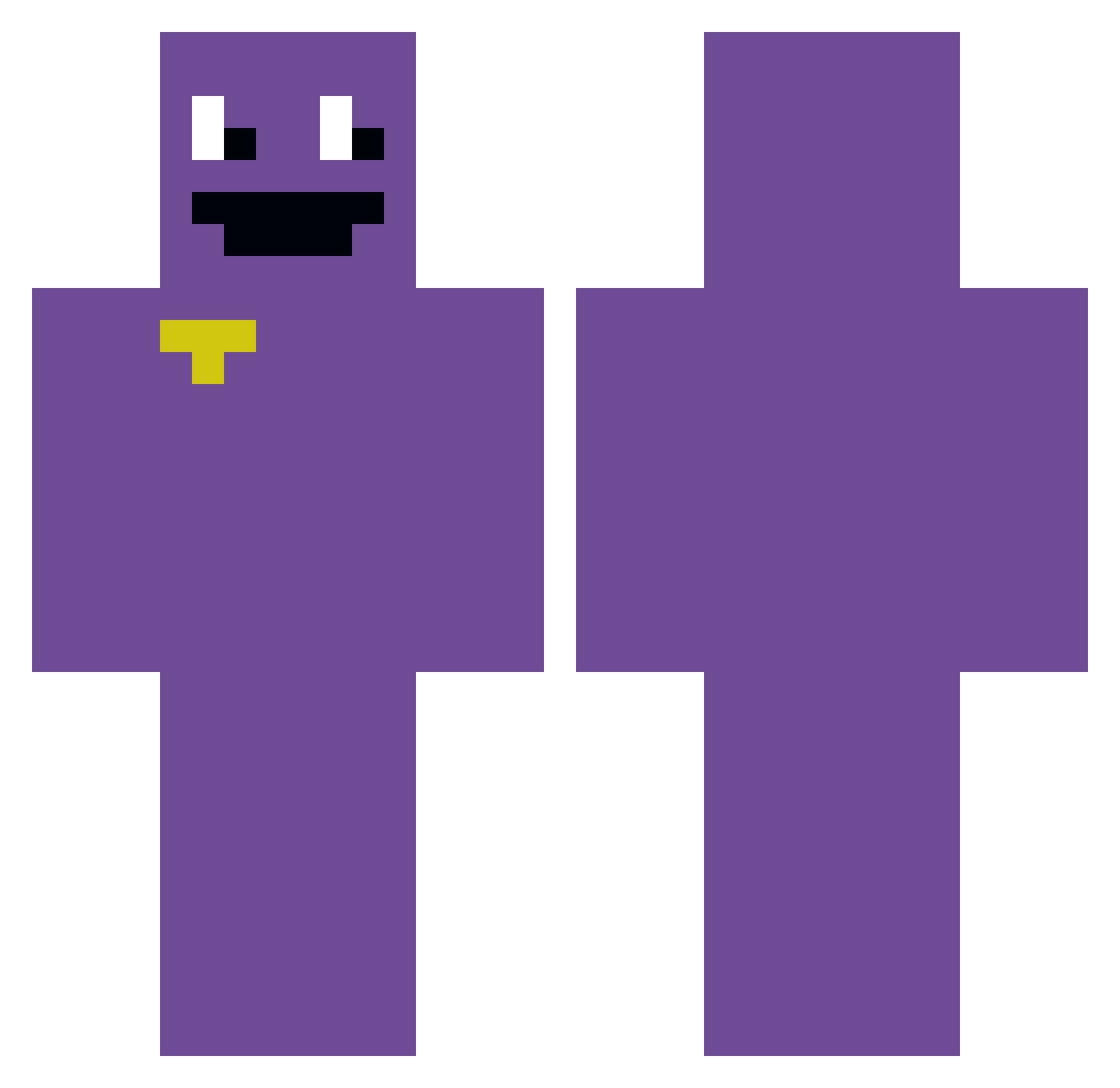 agusciape Minecraft skin, front and back view