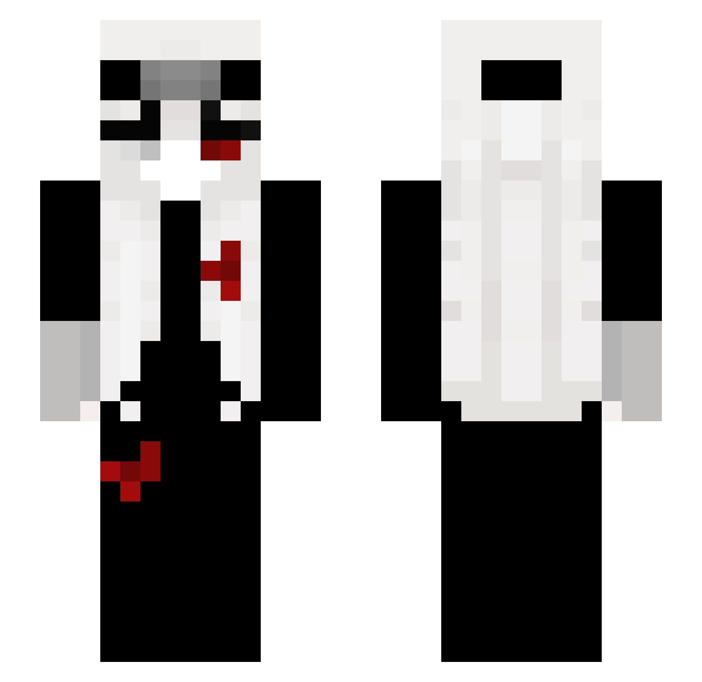 ToiletOntstopper Minecraft skin, front and back view