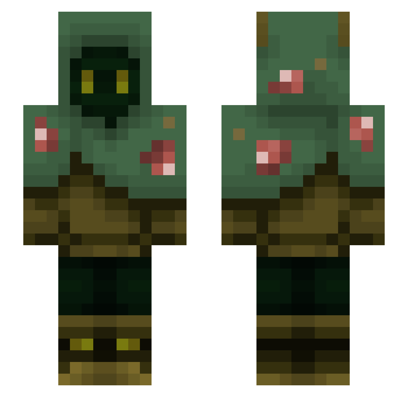 _Lumii Minecraft skin, front and back view