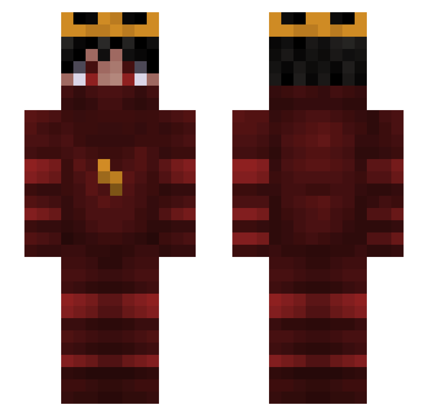 VijayGaaji Minecraft skin, front and back view