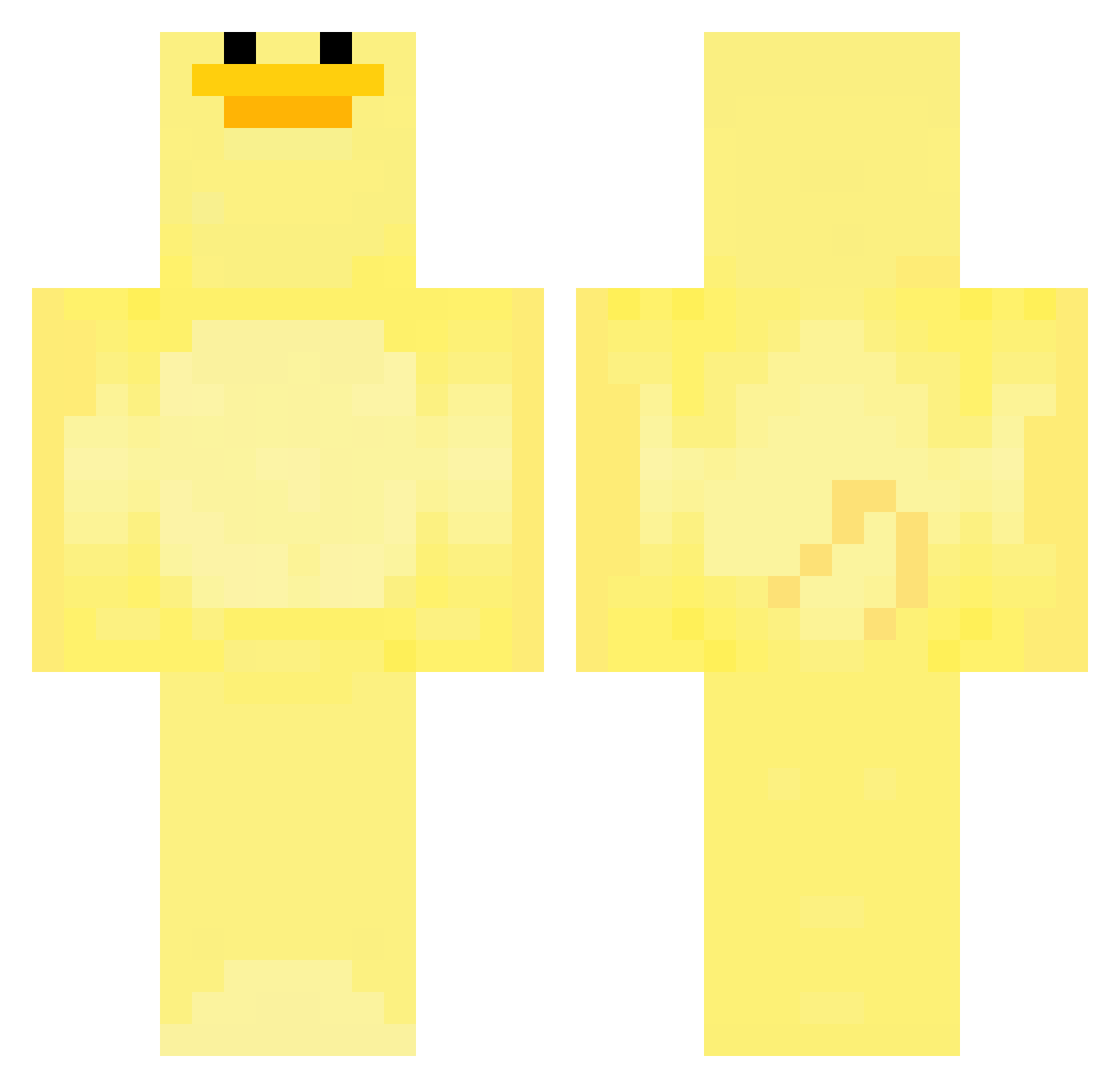 LuisGostoso53 Minecraft skin, front and back view
