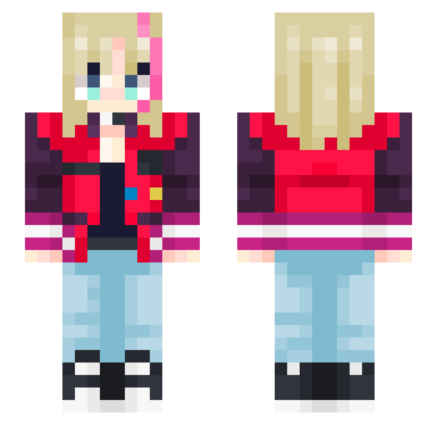 WilDw0lF5479 Minecraft skin, front and back view