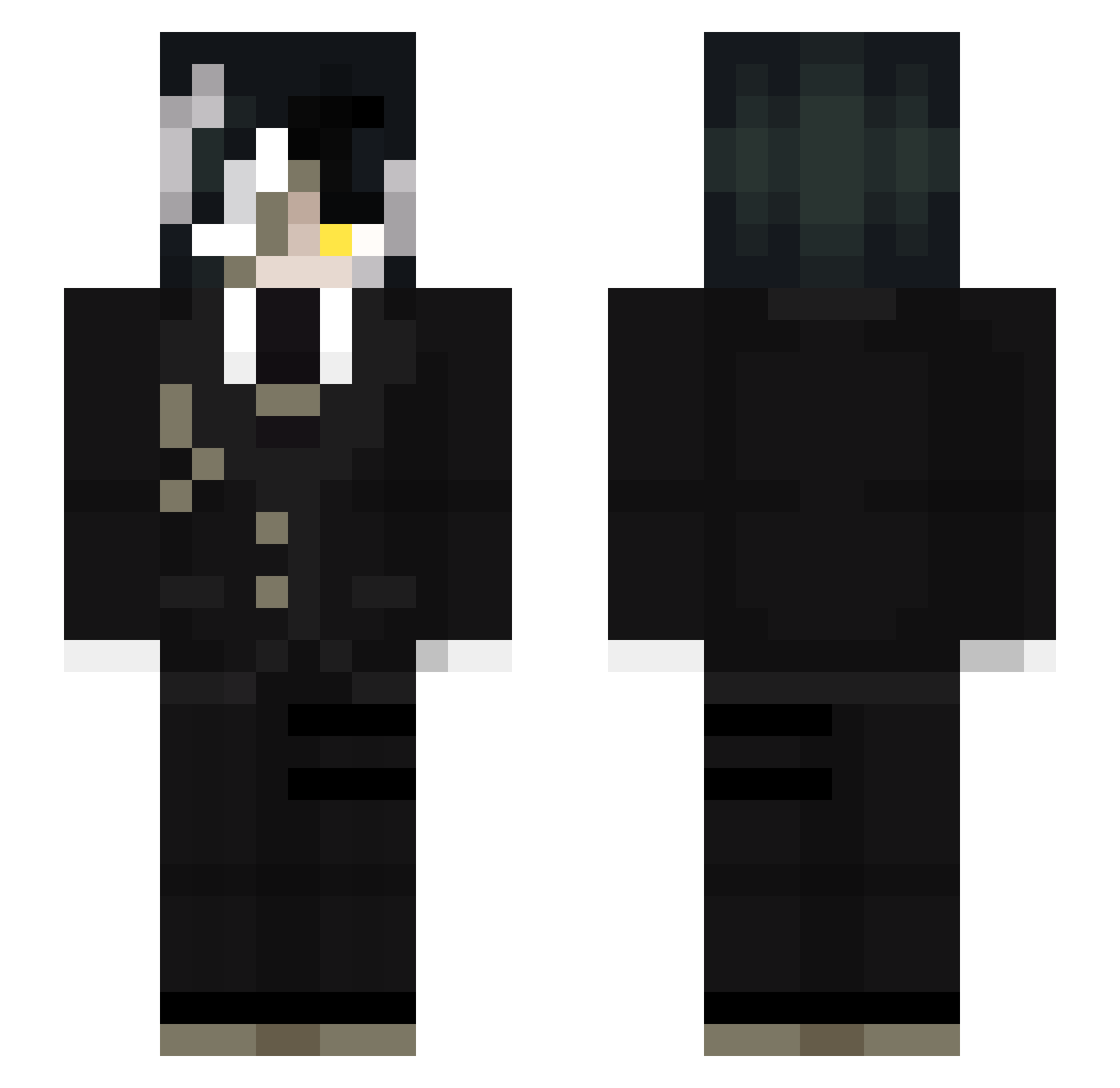 bocchi563 Minecraft skin, front and back view