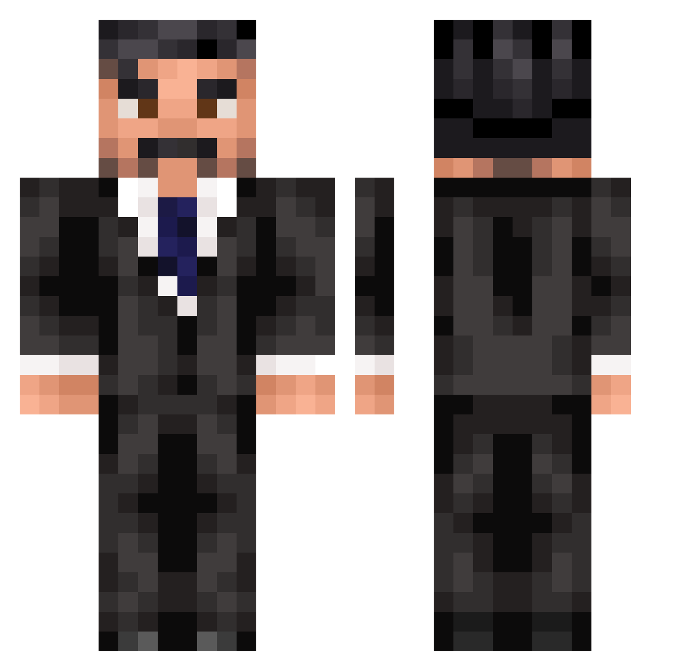 ljh23071 Minecraft skin, front and back view