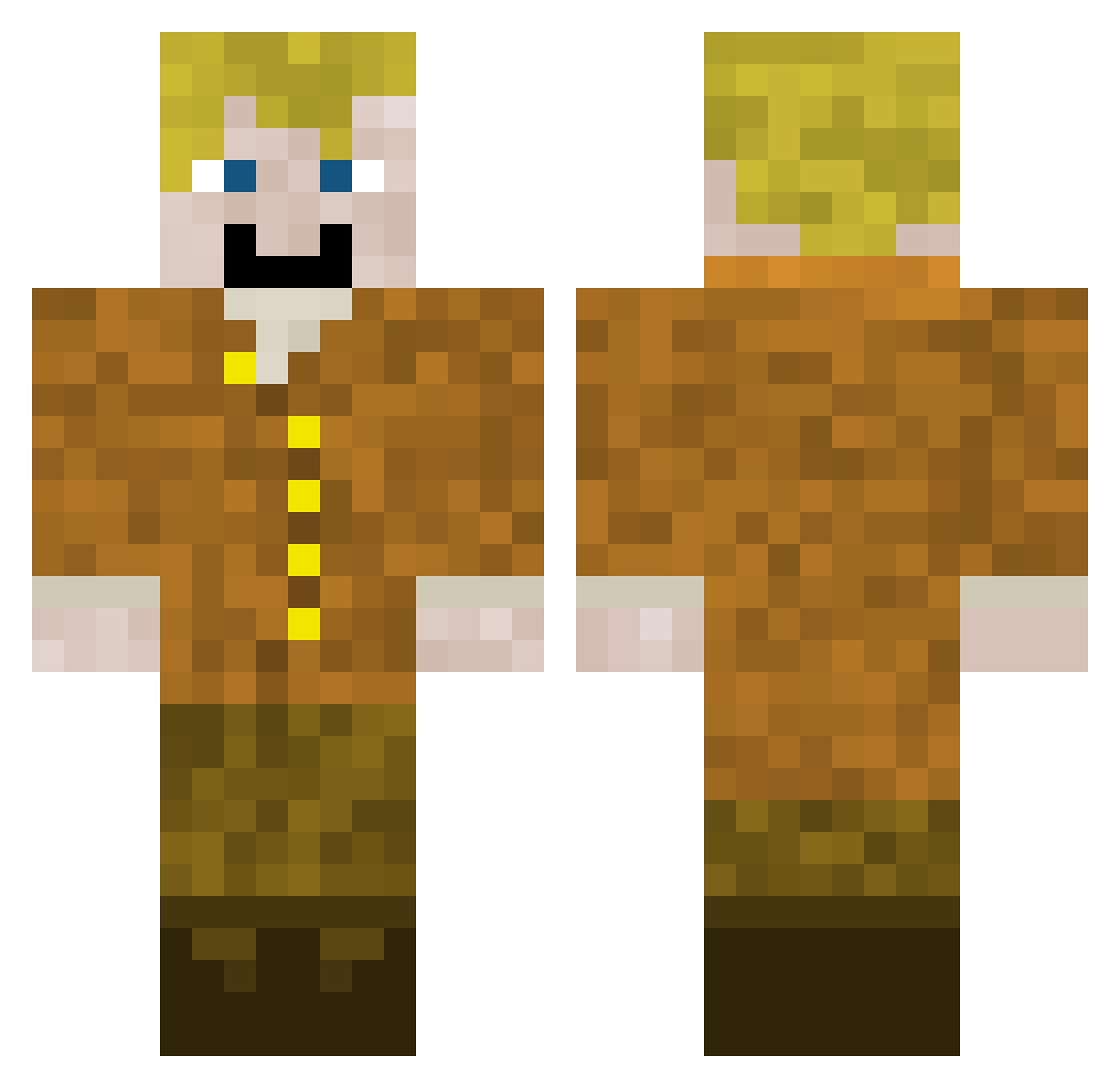 thelegend6 Minecraft skin, front and back view