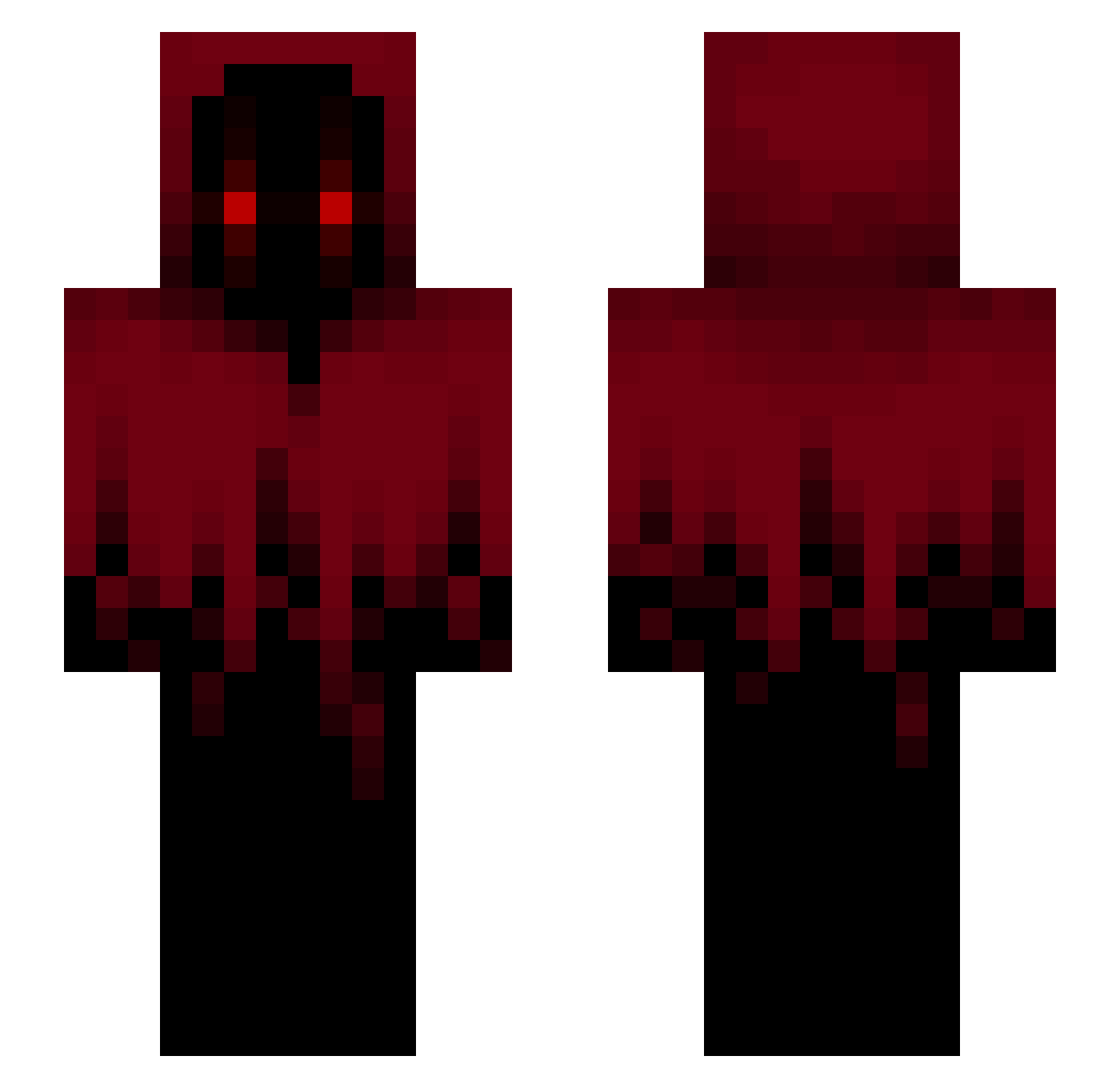 Quindjay Minecraft skin, front and back view