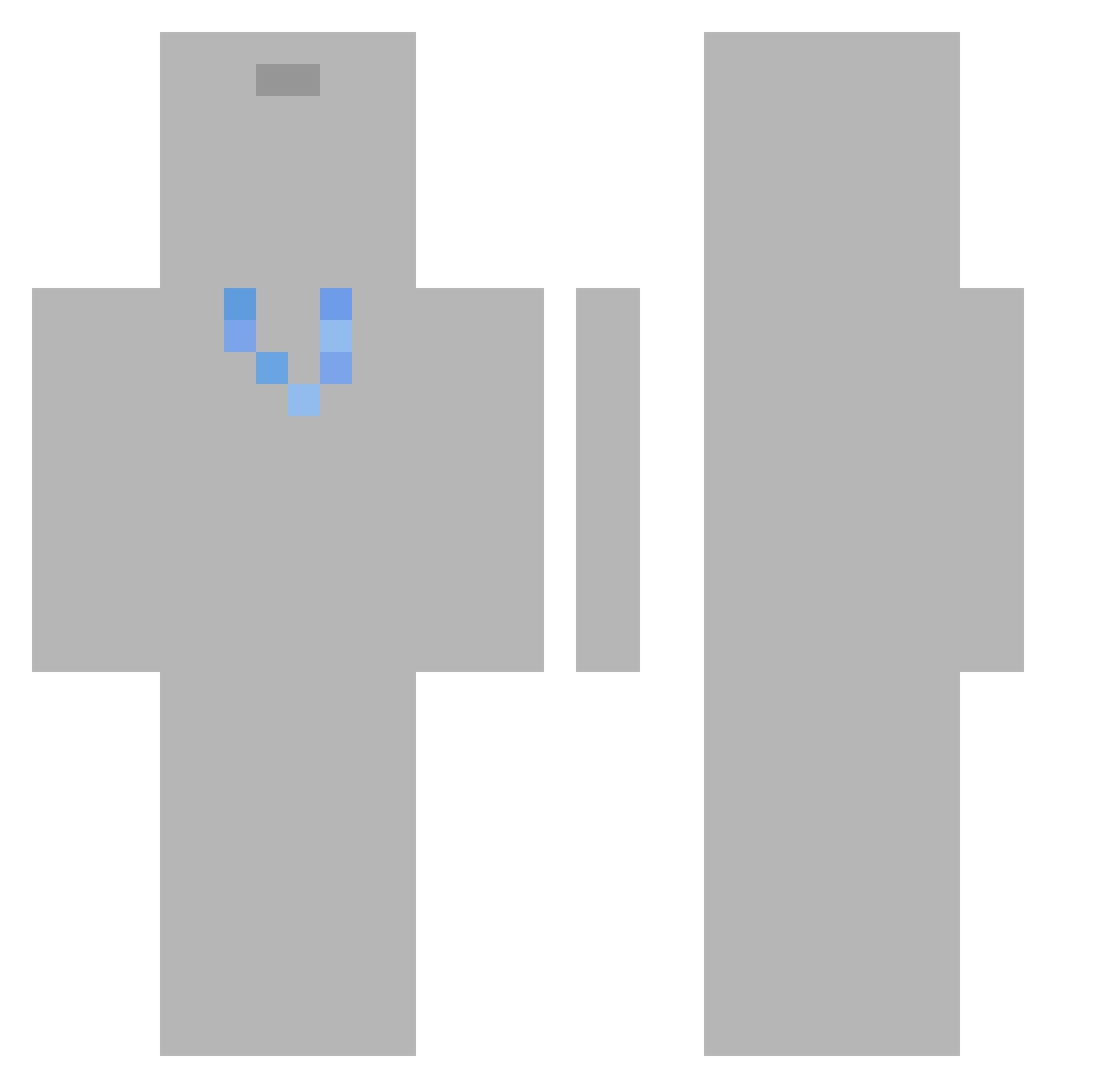 SeaReal_ Minecraft skin, front and back view