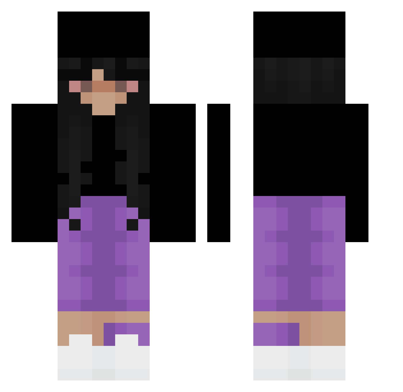 rozwalamWAS Minecraft skin, front and back view