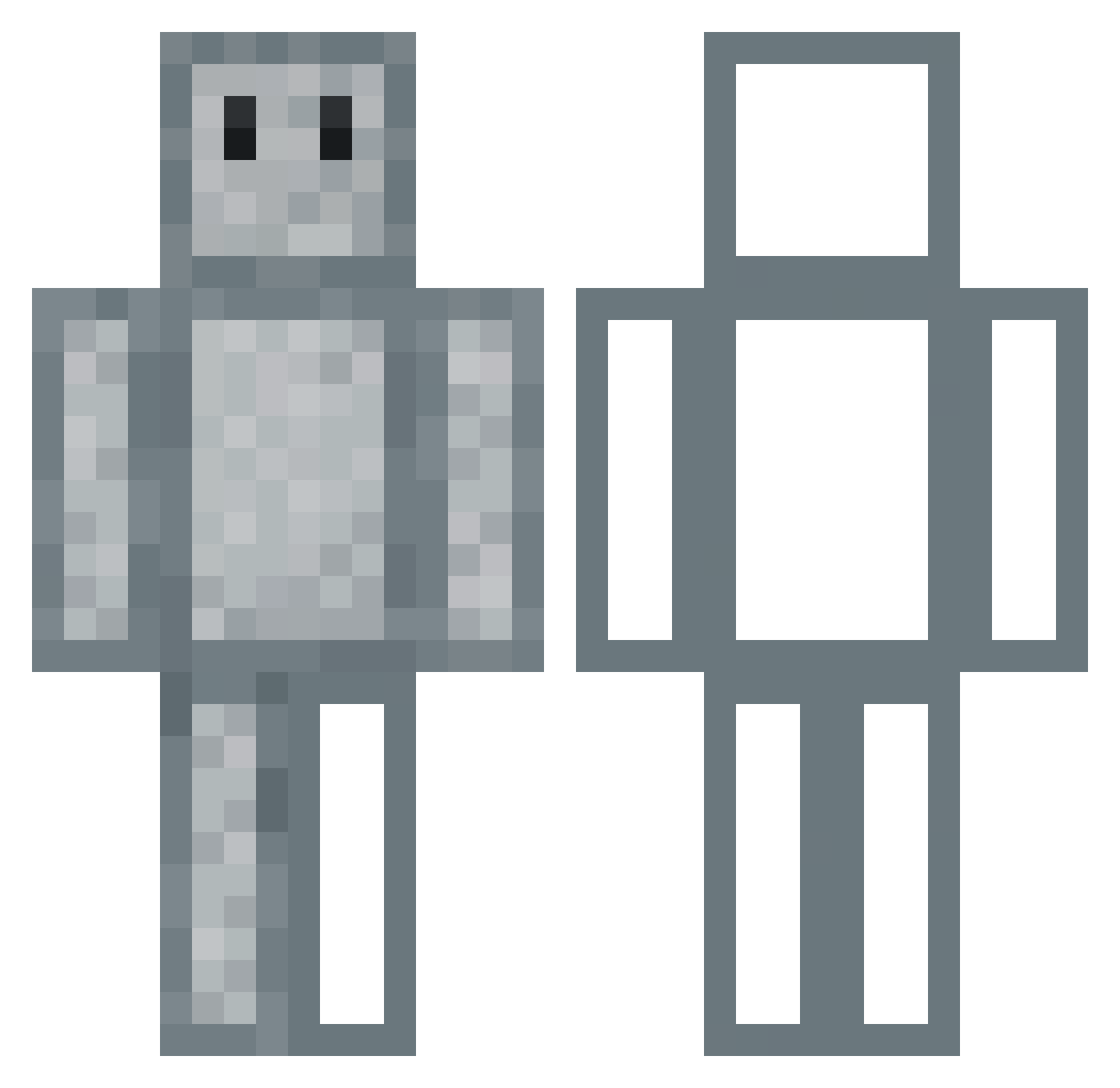 SadSultana Minecraft skin, front and back view