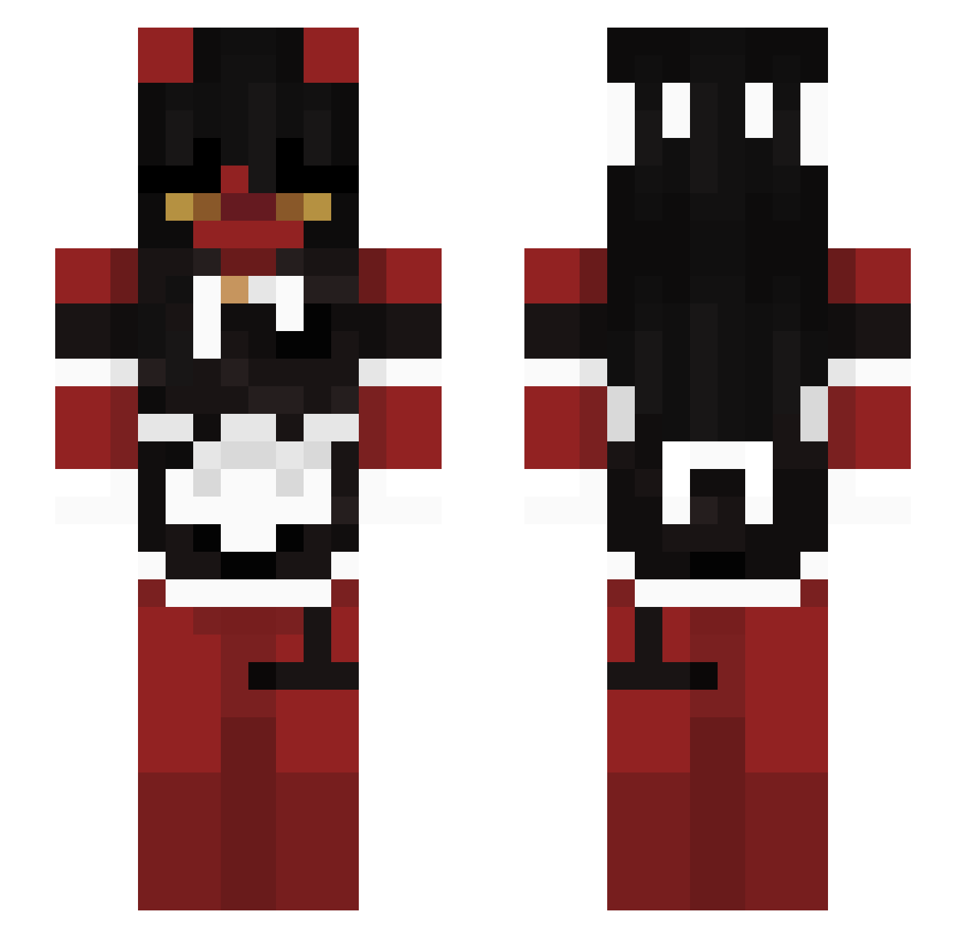 Helichrysum_ Minecraft skin, front and back view