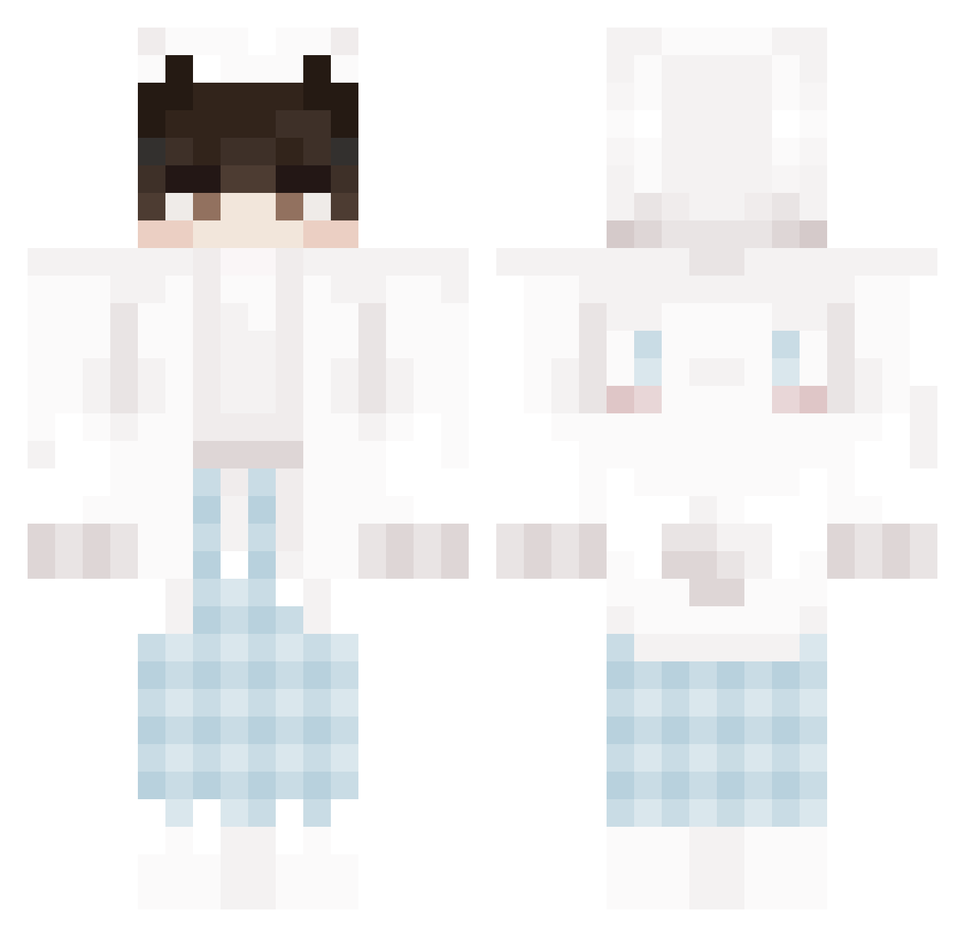 VinVang Minecraft skin, front and back view