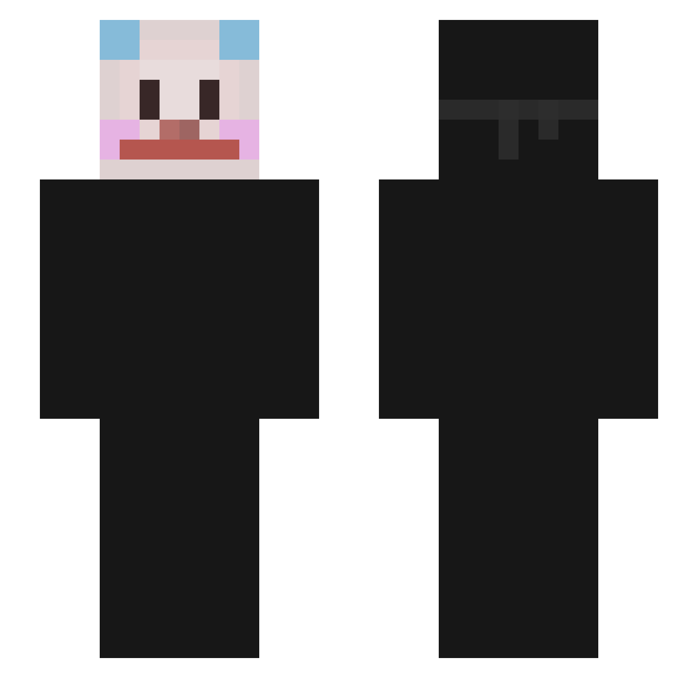 Tvistik Minecraft skin, front and back view
