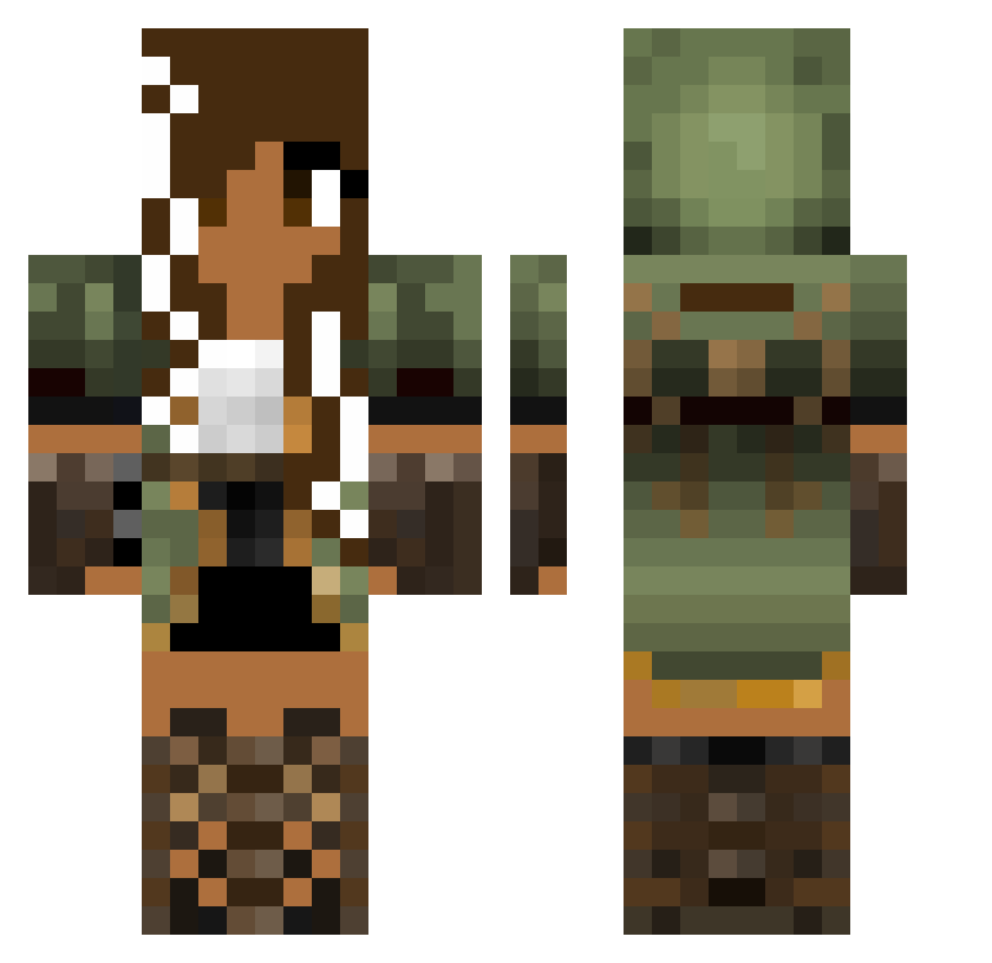 LTAethn Minecraft skin, front and back view
