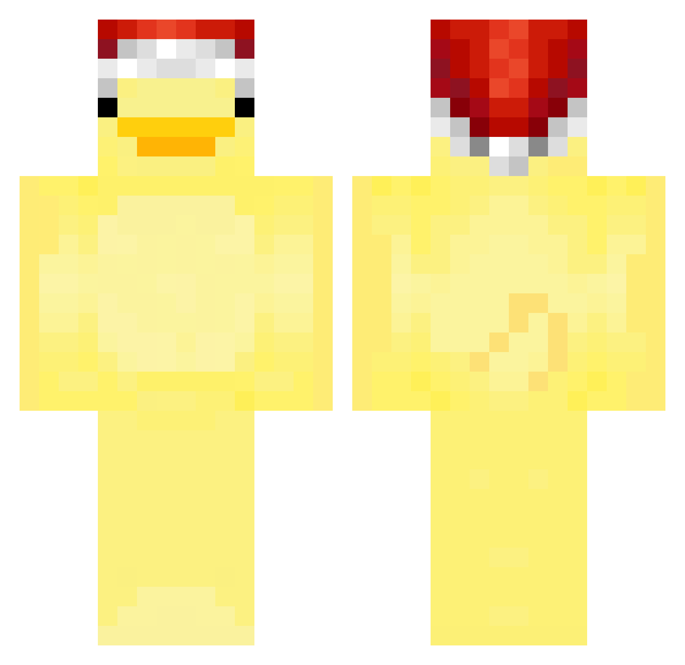 Rayden31 Minecraft skin, front and back view