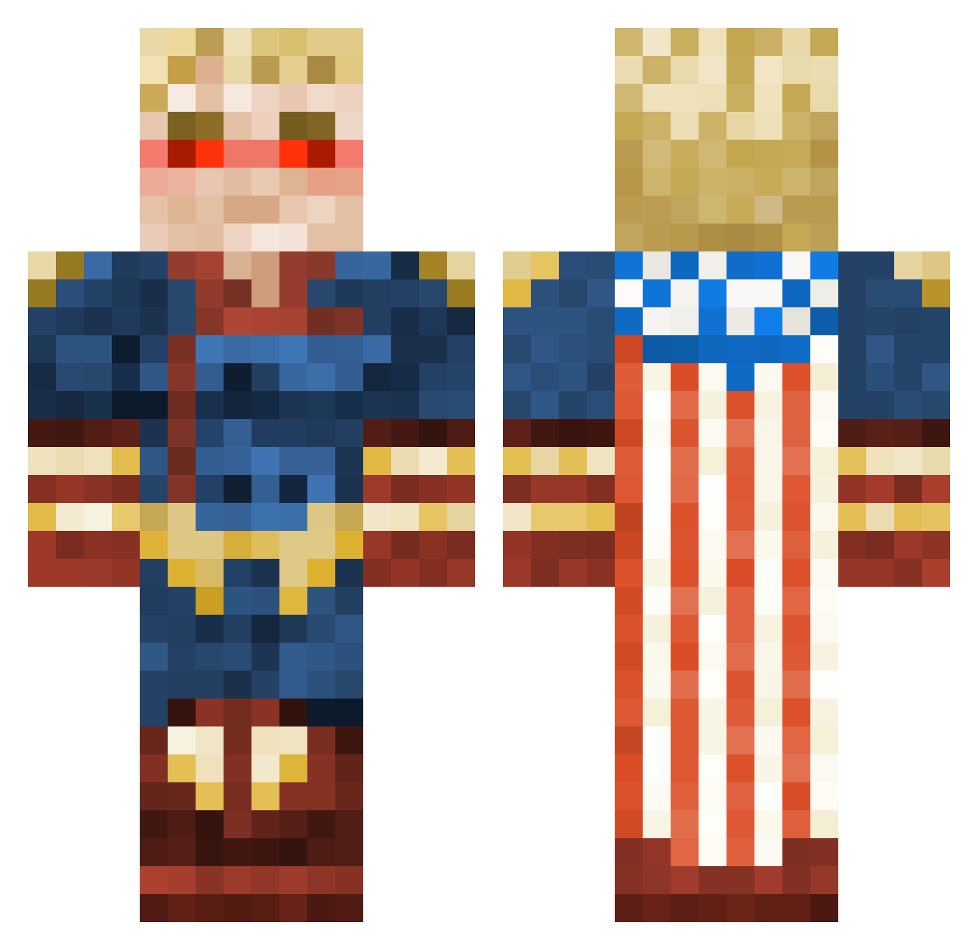 tariqgenius Minecraft skin, front and back view