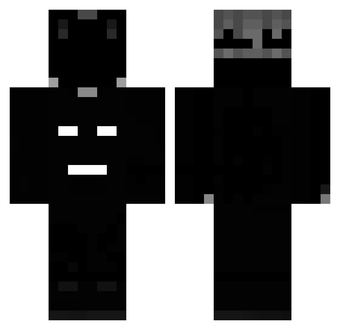 Yato_Hi Minecraft skin, front and back view