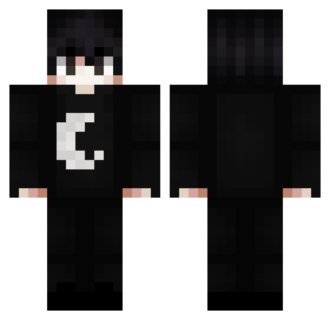 Xx_leco_xX Minecraft skin, front and back view