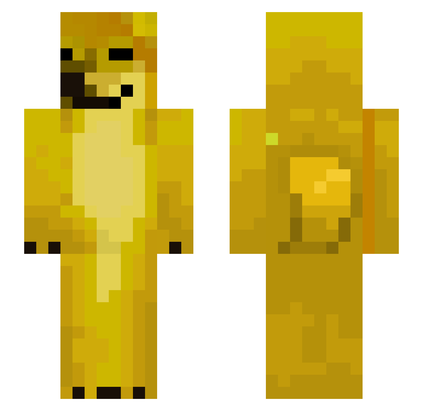 WATER_IsSus Minecraft skin, front and back view