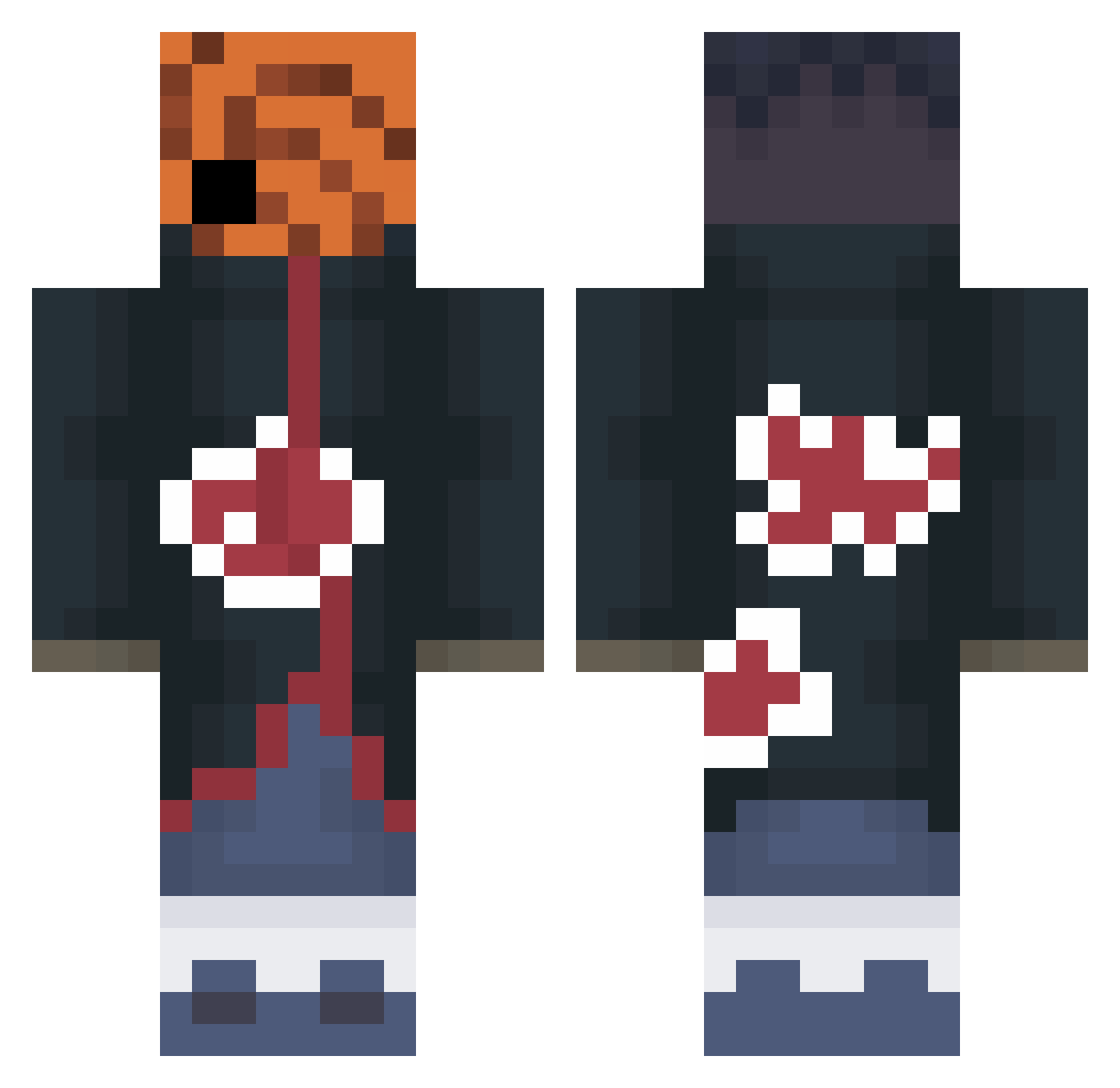 EEkhaled Minecraft skin, front and back view