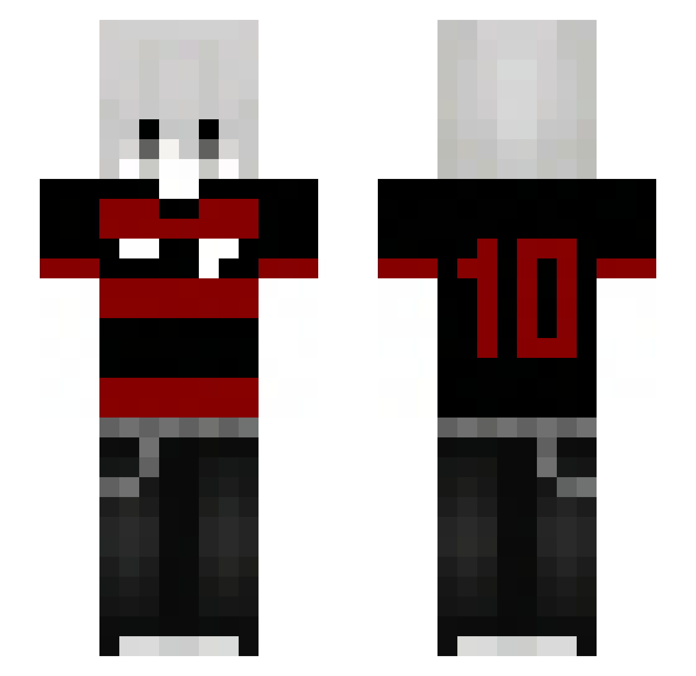 Piauiense Minecraft skin, front and back view