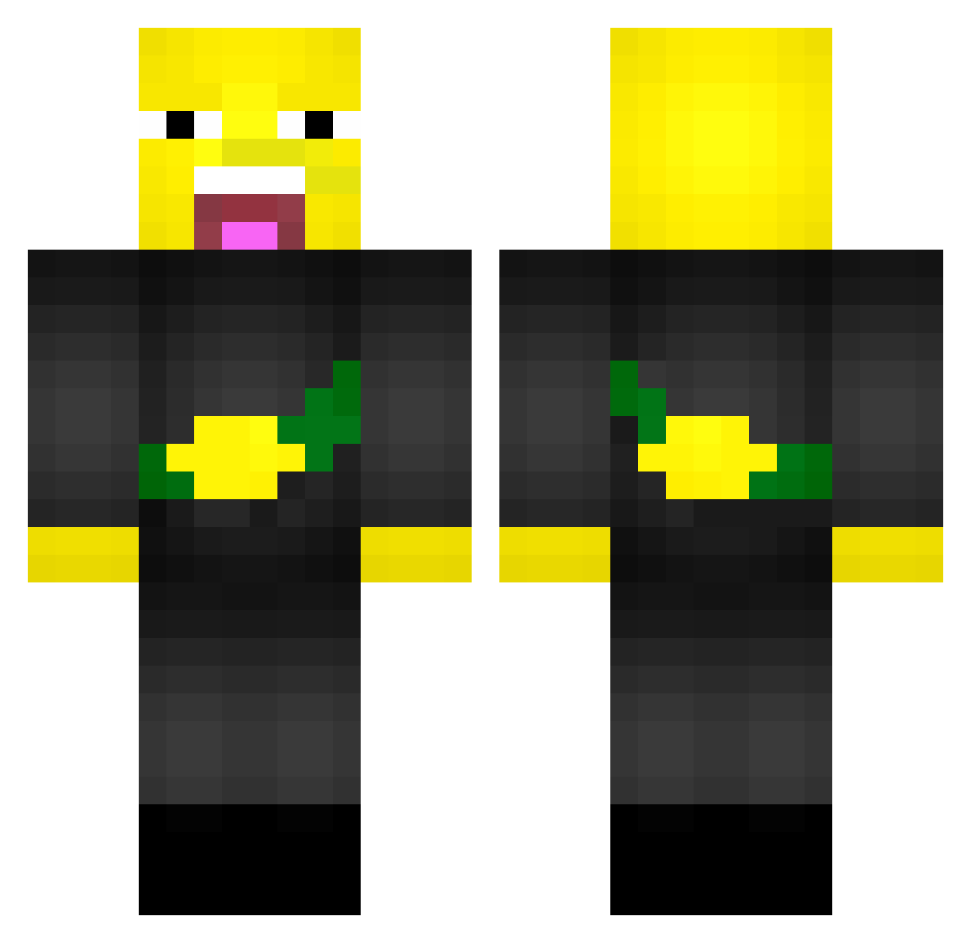 LemonGraben Minecraft skin, front and back view
