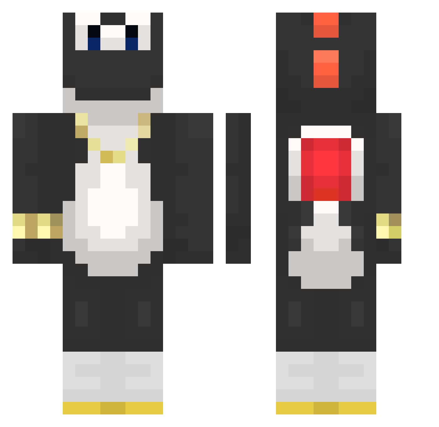 baked_potato237 Minecraft skin, front and back view