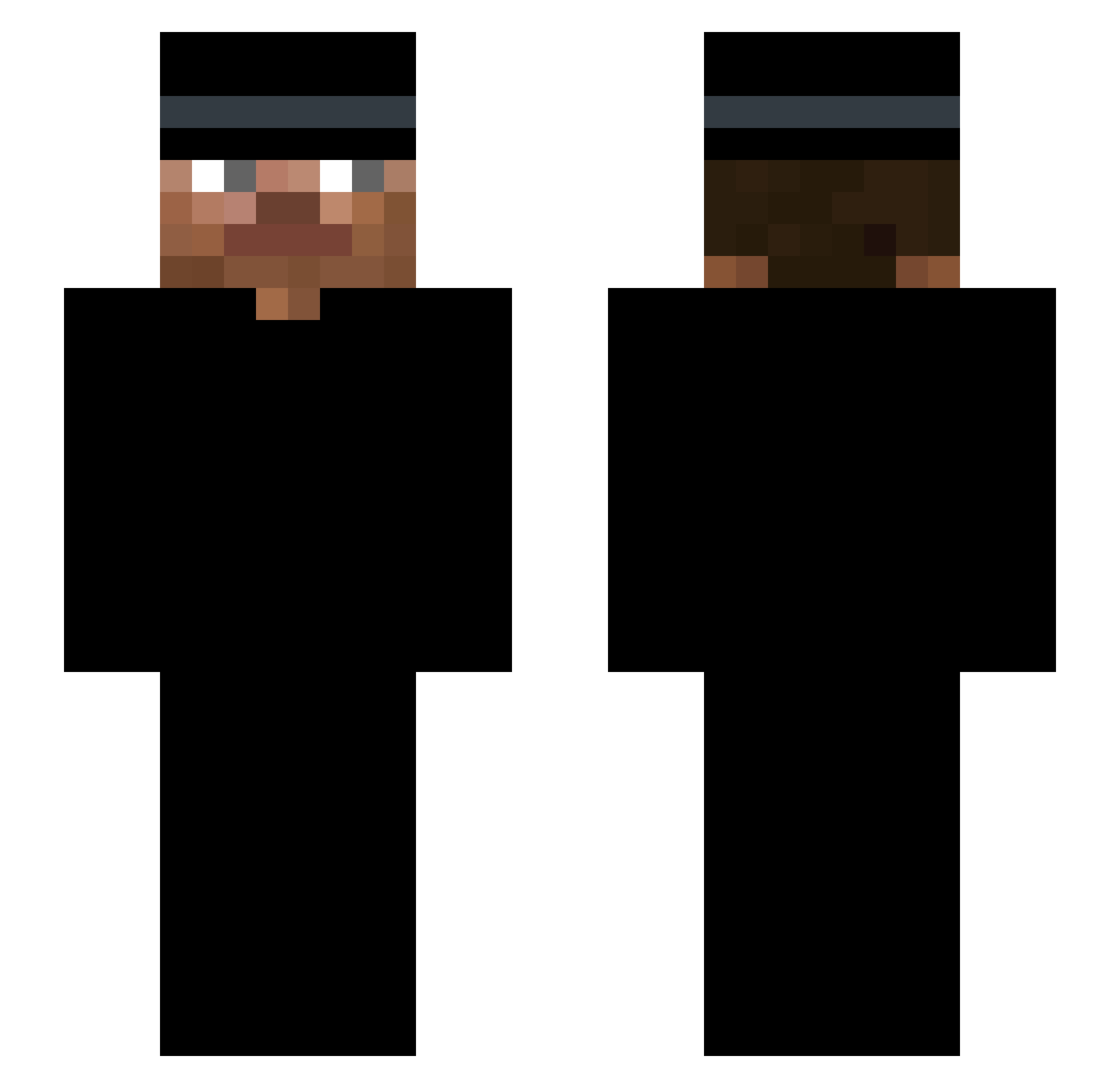 oneillusion Minecraft skin, front and back view