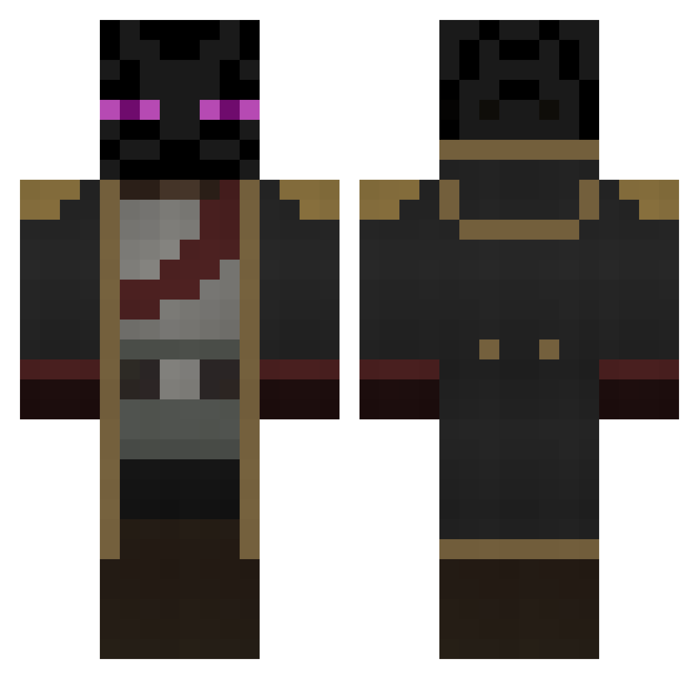 nejifan6969 Minecraft skin, front and back view