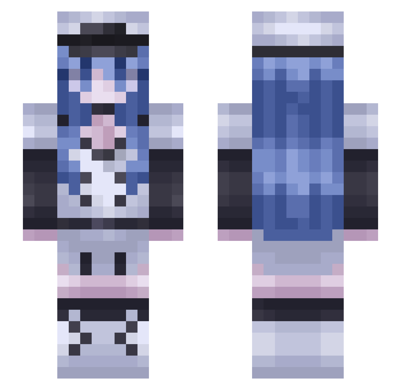 6BigSmoke9 Minecraft skin, front and back view