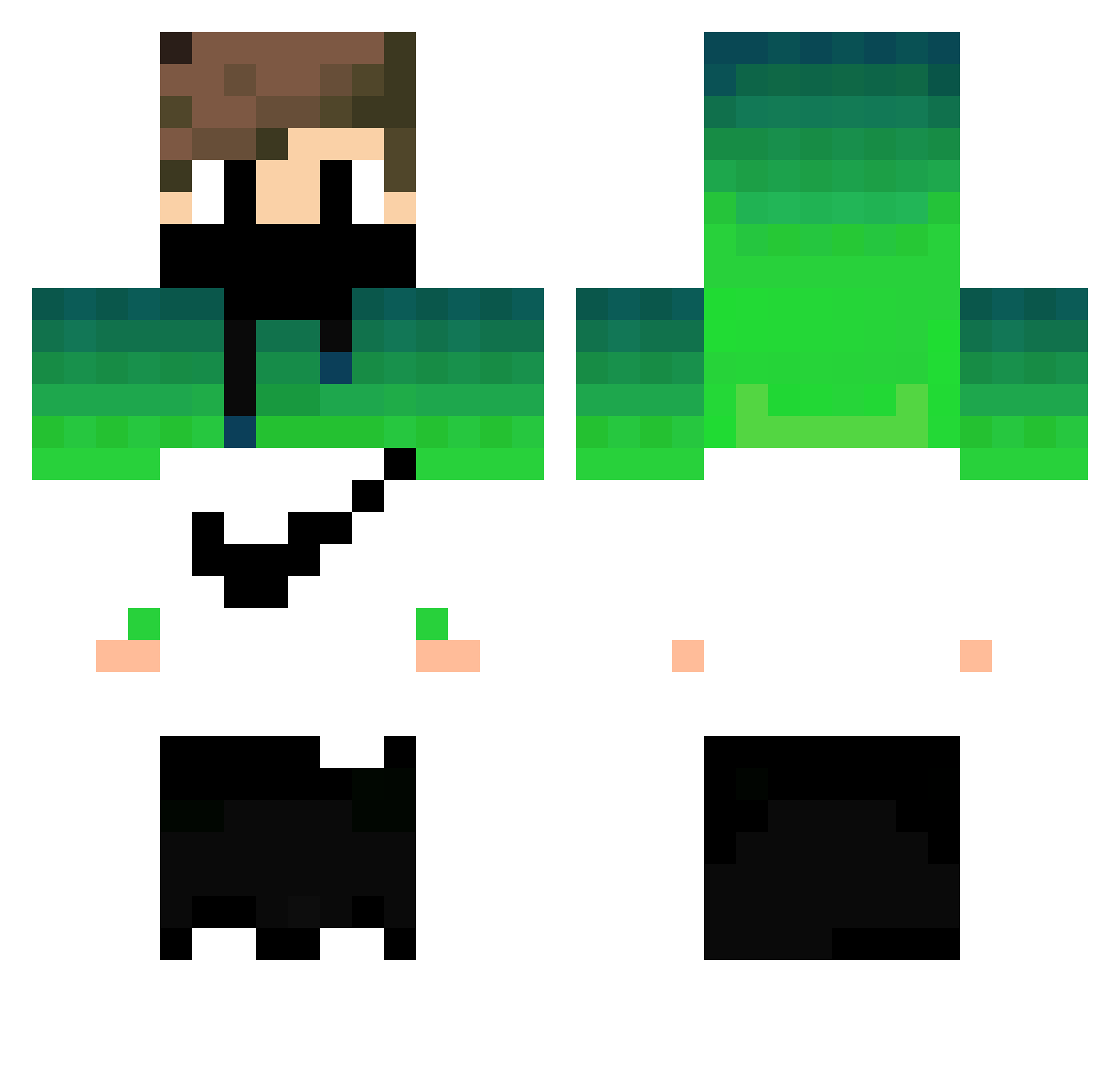 SzYMo_1905 Minecraft skin, front and back view