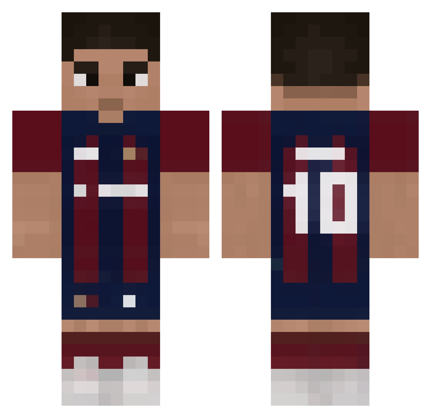 noix_de_pecan Minecraft skin, front and back view