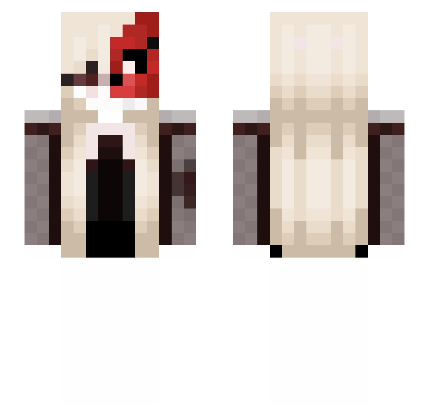 JimTalon Minecraft skin, front and back view
