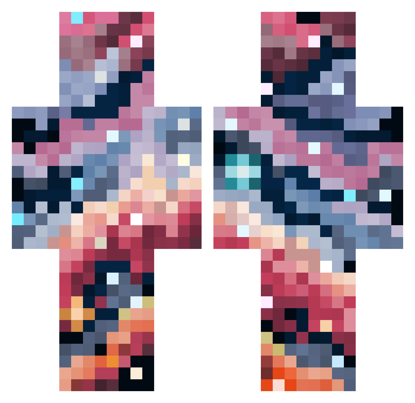 Slip__ Minecraft skin, front and back view