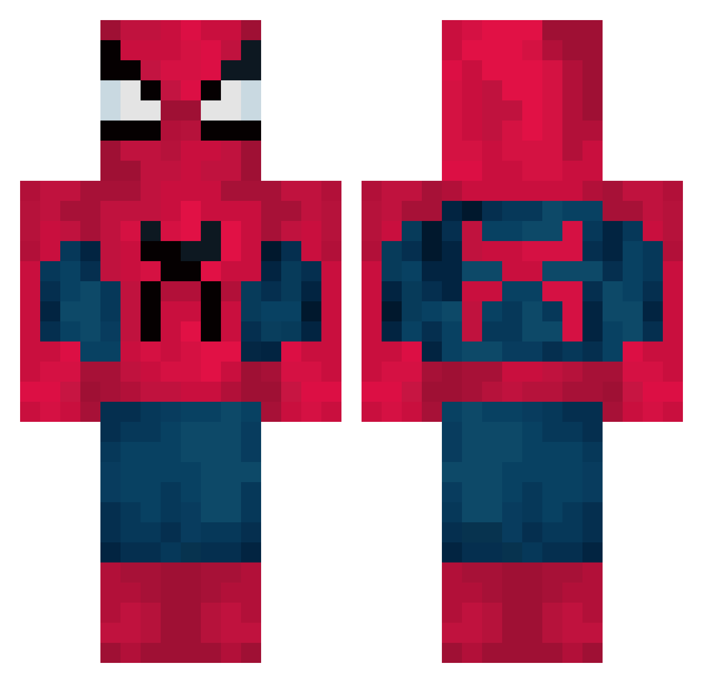 3423Dragon Minecraft skin, front and back view