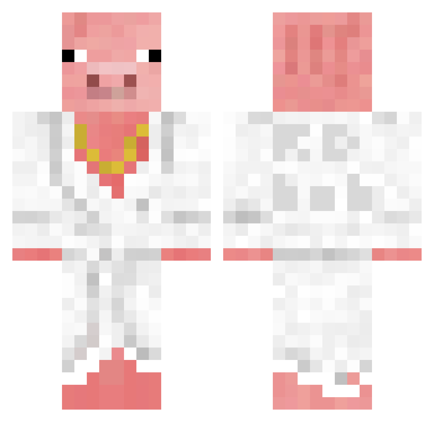 Rikardito Minecraft skin, front and back view