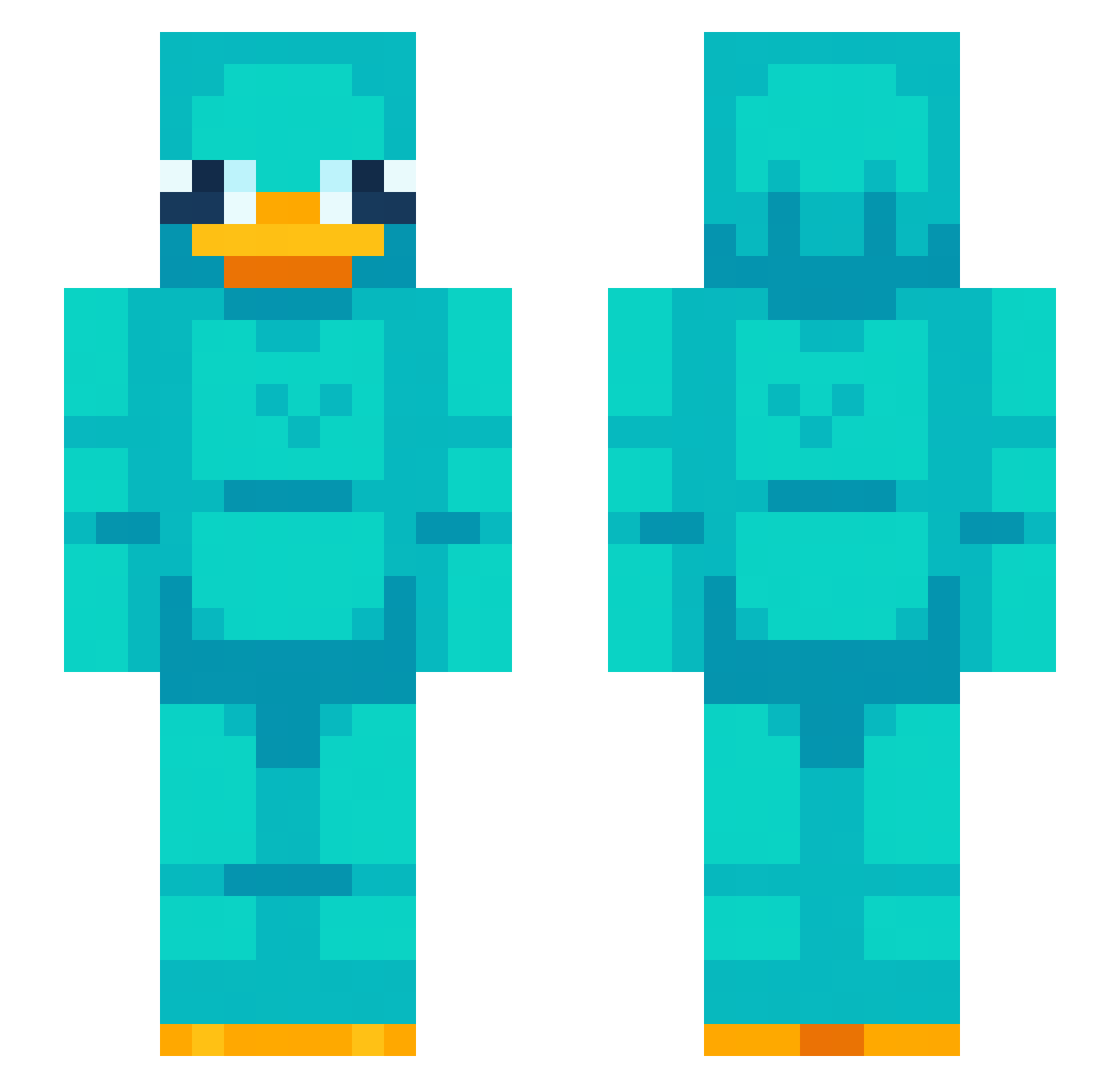 tommy12sm Minecraft skin, front and back view