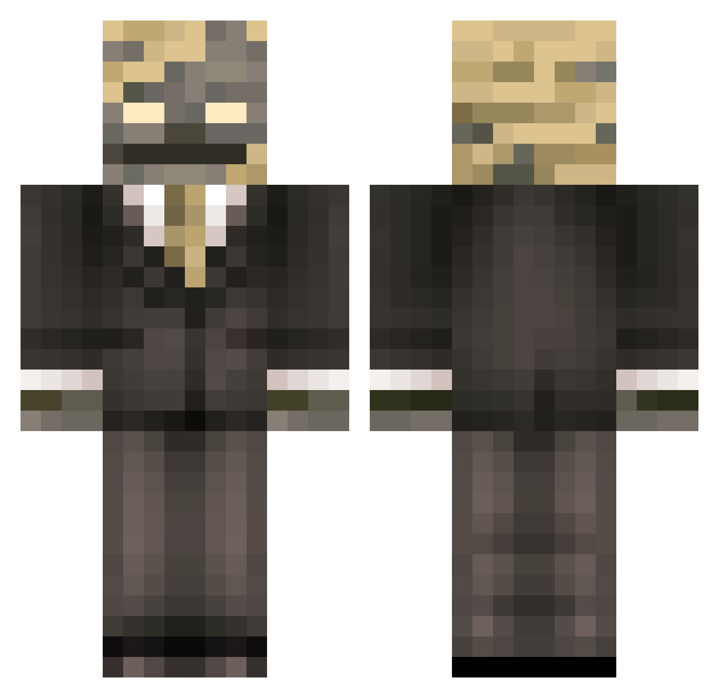 rlycobra Minecraft skin, front and back view
