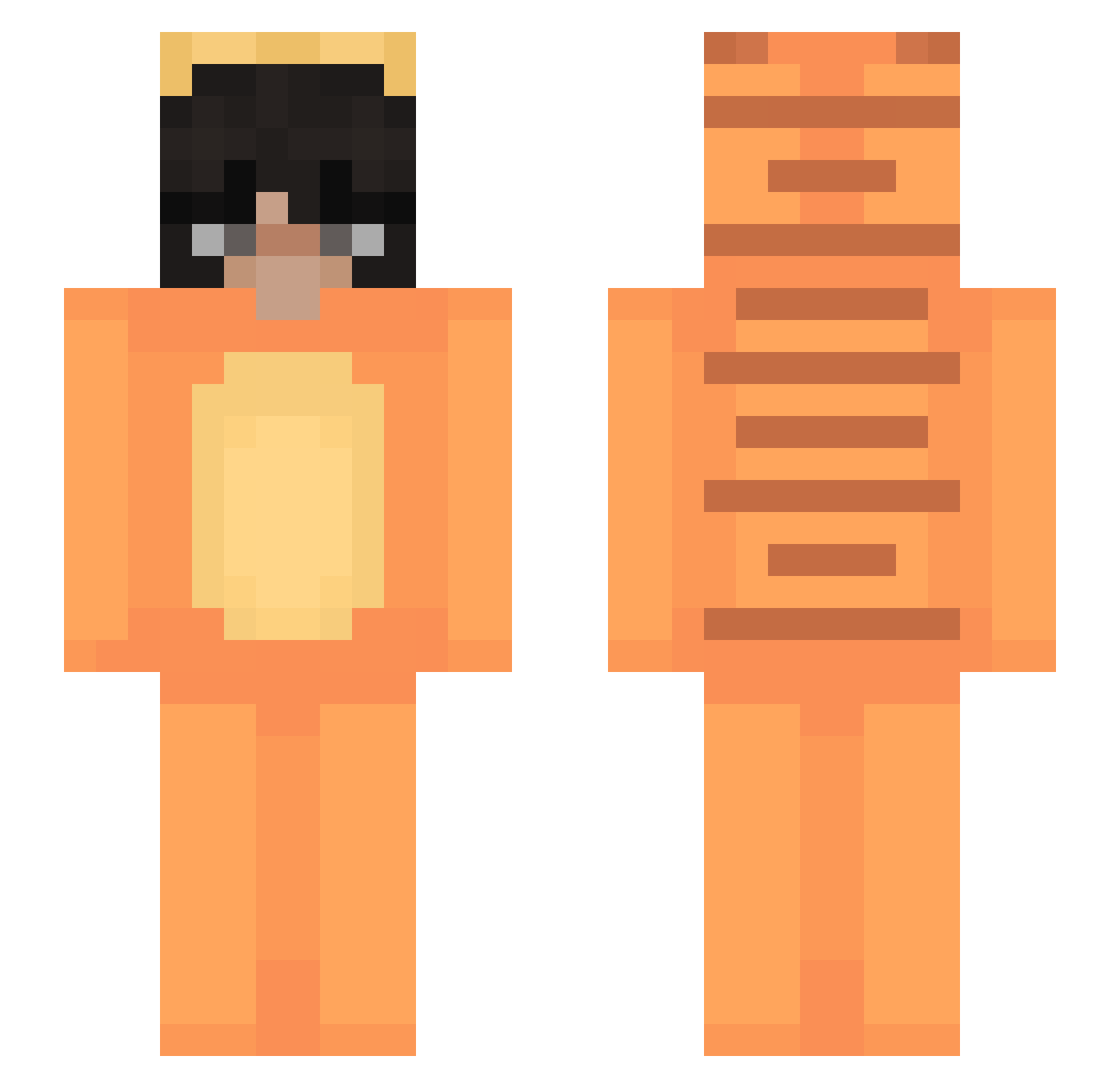 N0T_PARIS Minecraft skin, front and back view