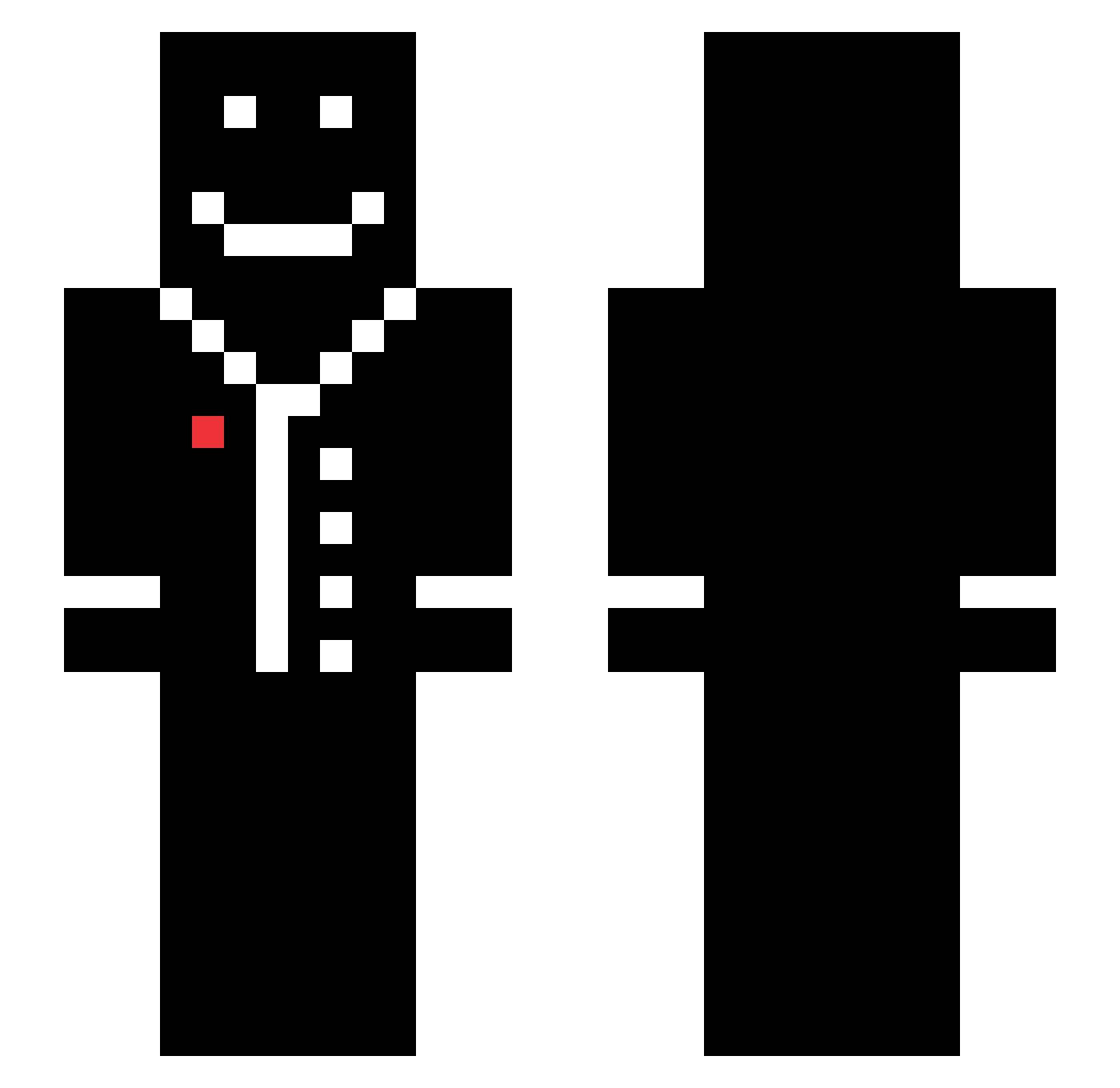 material_man Minecraft skin, front and back view