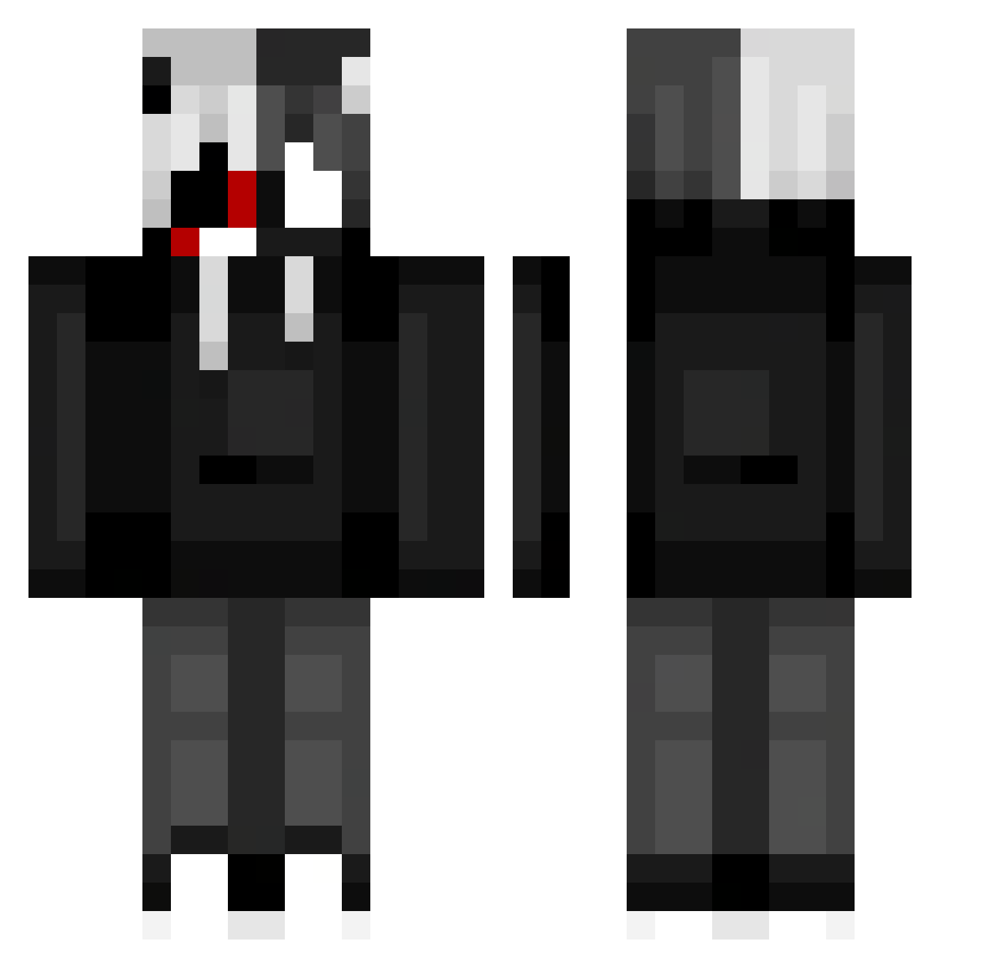 Henricofer15 Minecraft skin, front and back view